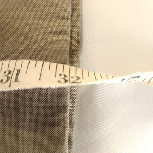 Lauren Ralph Lauren Mens 42x32 Beige Pleated Cuffed Polyester Rayon Dress Pants - Picture 6 of 7